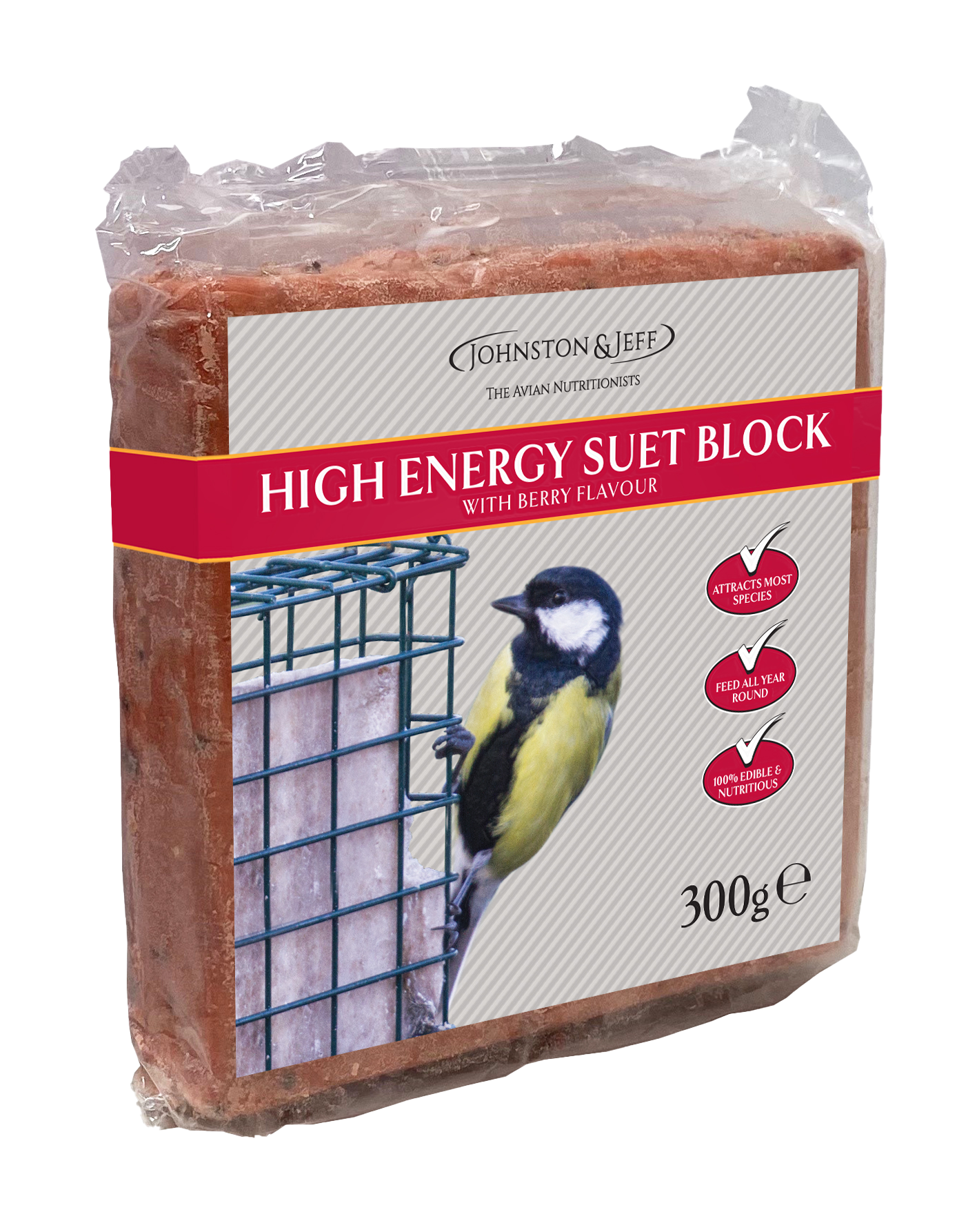 High Energy Suet Block - with Berries