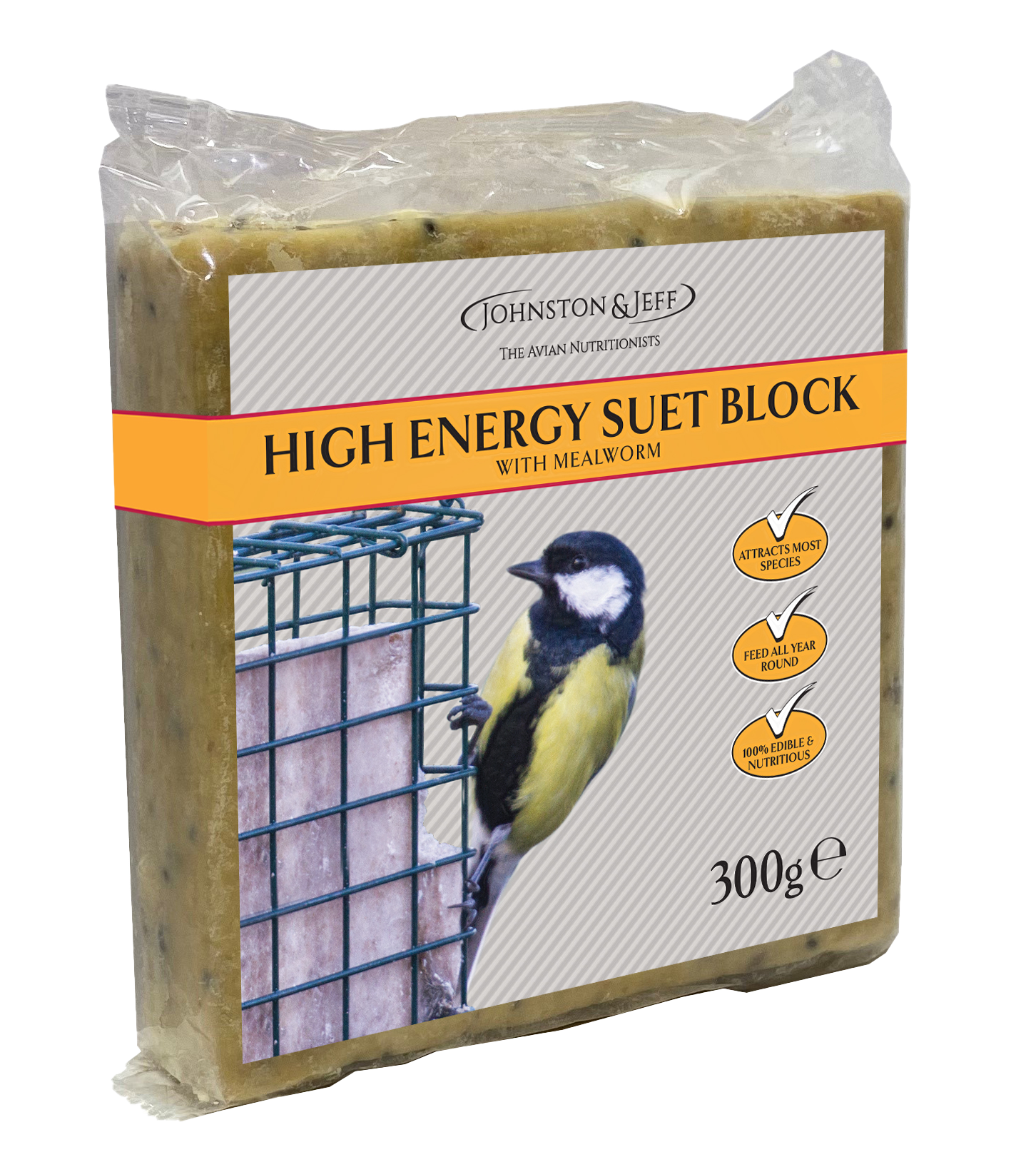 High Energy Suet Block - with Mealworms